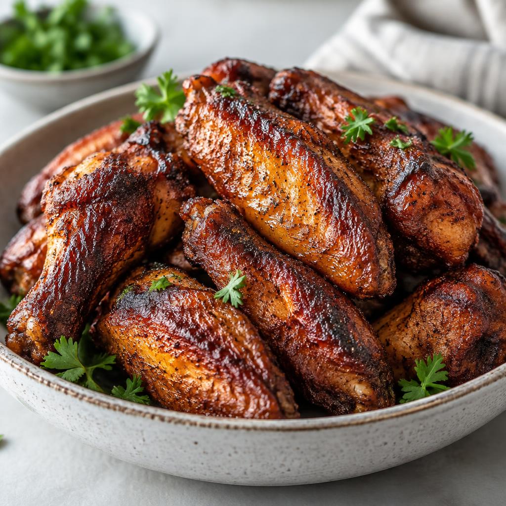 Crispy Smoked Wings fresh off the smoker