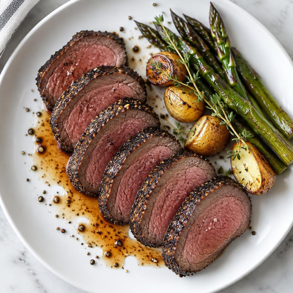 Kona Oak-Smoked Venison Backstrap fresh off the smoker